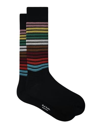 Paul Smith Chace Stripe Black Multicoloured Socks. One Size