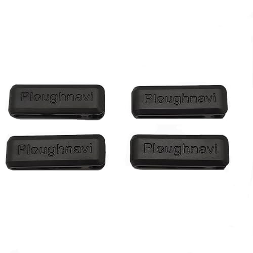 Ploughnavi Clips de antena para Garmin T20, TT25, T5, TT10, TT15, DC50 Collar para Perro, Negro, Pack de 4