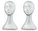 2 x Damen Styroporkopf Hutständer & Perückenkopf/ Kopf Lady ** extra hoch **