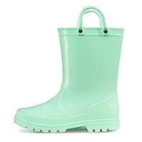 K KomForme Kids Girls & Boys Rain Boots with Easy-on Handles Waterproof Outdoors