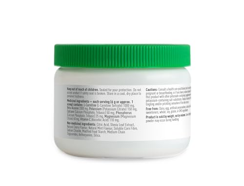 Organika Electrolyte Endurance - Sugar Free Pre-Workout Supplement with Beta-Alanine and L-Carnitine - Cherry Frost Flavour - 180g, 30 Servings - Image 4