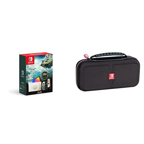 Nintendo Switch OLED - Legend of Zelda: Tears of the Kingdom Edition with Game Traveler Deluxe Travel Case Bundle