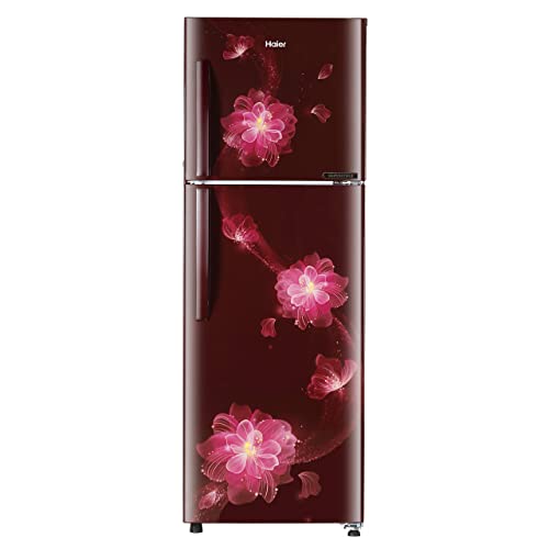 Haier 258 L 2 Star Frost Free Double Door Convertible Refrigerator Appliance (HEF-25TRFF, Red Blossom, 2022 Model) Haier 258 L 2 Star Frost Free Double Door Convertible Refrigerator Appliance (HEF-25TRFF, Red Blossom, 2022 Model)