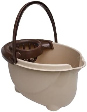 Kimo Oval Bucket With Strainer Beige/15LT