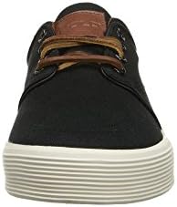 POLO RALPH LAUREN Mens Faxon Low Fashion Sneakers, Polo Black Cream Canvas, 14 US | Image 6