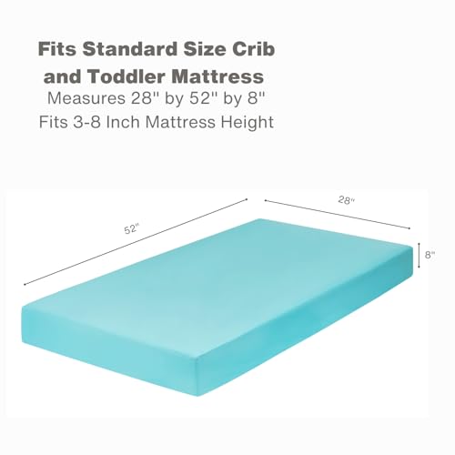 image for Everyday Kids Fitted Crib Sheet, 100% Soft Breathable Microfiber Baby 