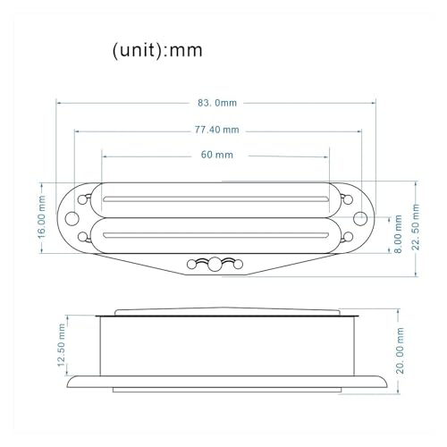 Micro manche double rail blanc alnico 5 pour remplacer un micro simple