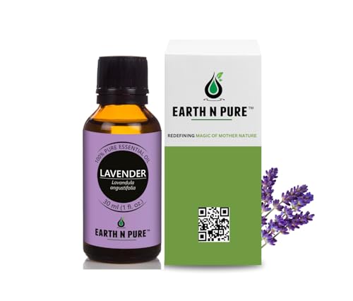 Image of Earth N Pure Lavender Essential Oil Natural and Therapeutic Grade 30 ml
