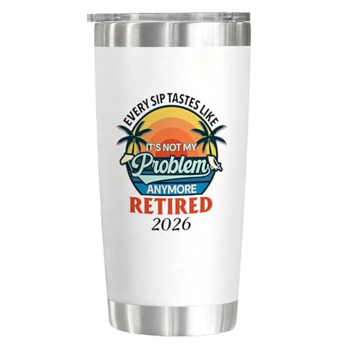 SIUNY Retirement Gift For Women, Men 2026 Tumbler - 20oz Goodbye Present Water Glasses, Going Away Gift, Farewell Gifts For Coworkers From Colleague, Friend, Family (Retirement 2026)
