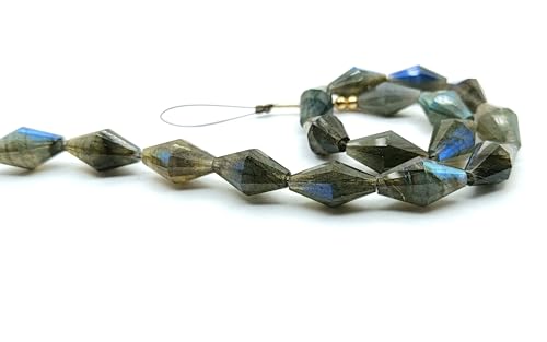 Perles de labradorite naturelles à facettes bicones pour sublimer des bijoux ternes - 3
