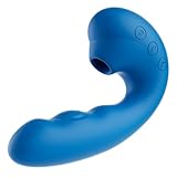 Toycod TaraSバイブ 女性用 中イキ 吸うやつ 吸引バイブ【3種定番振動+7種インバーター振動+5種ビリビリタッピング+5種リズム吸引】あだるとグッズ Gスポットたたき 密着刺激 クリ潮吹き アダルト用 柔らかシリコン 生活防水 磁気充電 静音 大人のおもちゃ