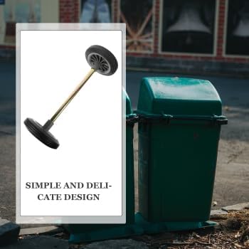 Trash Can Replacement Wheels: Outdoor Gallon Garbage Bin Wheels with Hollow Shaft for Garbage Can Waste Container Dollies Pulley