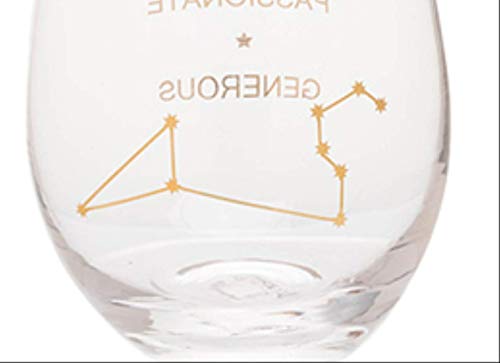 Copa de vidrio de Leo 550ml con constelación creativa para vino 3