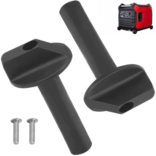 Image of 2 Pcs Replacement Run/Choke Knob Switch with Screw for Predator 3500w Super Quiet Inverter Generator, Also for Har-BOR Po-werhorse Echo Bearcat Freight Generators