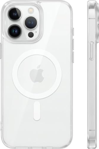 Image of TORRAS Magnetic Shockproof for iPhone 16 Pro Max Case, [Compatible with MagSafe][Military-Grade Drop Tested] Translucent Slim Protective Case for iPhone 16 Pro Max Anti-Fingerprint Anti-Scratch, Clear