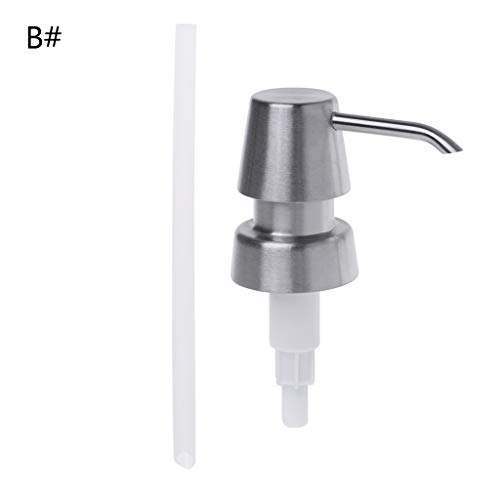 Preisvergleich Produktbild Lamdoo Flüssigseifenspender Pressenkopf Lotion Pumpe Flasche Düse Dispenser Ersatzglasrohr
