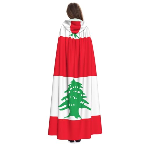Cape à capuche Liban médiéval unisexe pour costume de cosplay