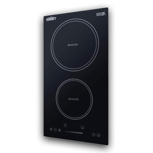 Summit 12' 2 zone Electric Cooktop. 208-240V Induction Cooktop, ADA Compliant, Black- SINC2B230B