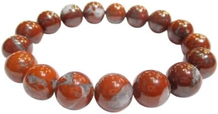 パワーストーン・京都/【日本の石】【日本銘石協会認定】【佐渡(新潟県) 赤玉石/赤石(SADO AKADAMA)】１２ｍｍ、ブレスレ