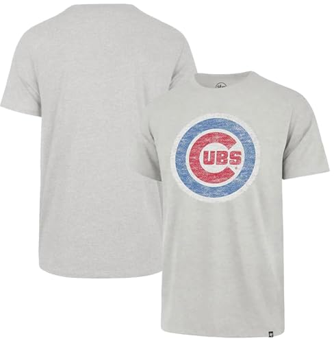 Image of 47 Brand MLB Men's Team Color Distressed Imprint Primary Logo Short Sleeve Baseball T-Shirt