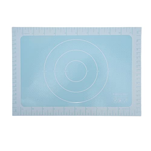 Nikou macaron estera para hornear silicona anti sticking fácil limpieza estera para hornear segura para pan macarons de galletas (Base azul)