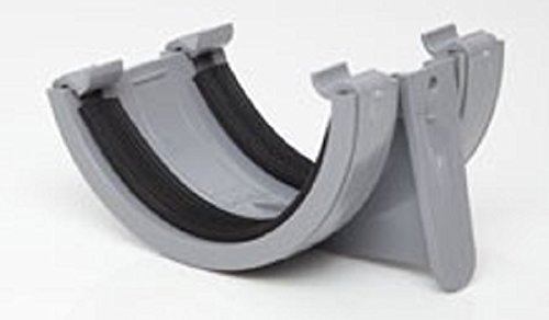Polypipe Grey 112Mm Half Round Union Bracket - Rr102g