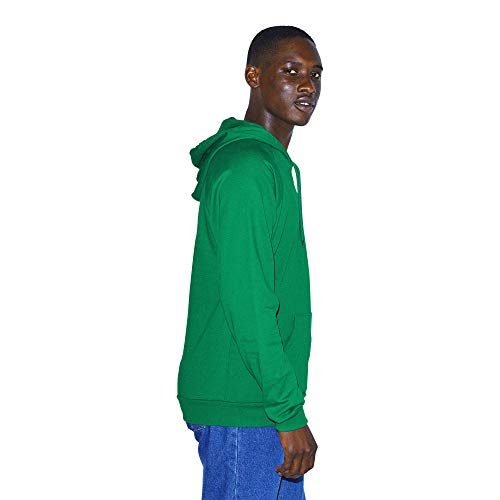 American Apparel Men's California Fleece Long Sleeve Pullover Hoodie, Kelly Green, X-Small #TOP1