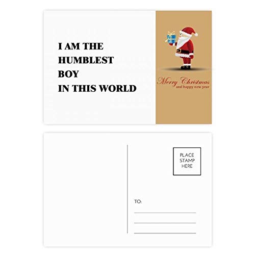 Cartes postales I am the Humblest Boy Père Noël | Lot 20 cartes de vœux humour