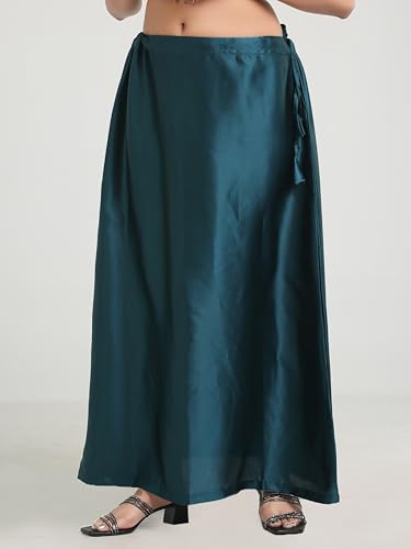 Image of Madhu Fashion Women's Satin Saree Petticoat Saree Underskirt