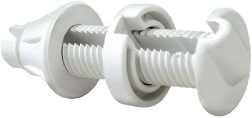 SEACHOICE 1 Inch White Water Tight Thru Hull Wire and Cable Pass Thru Fitting for Boats