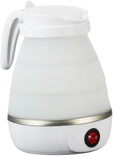 GOOSENECK 110V Mini caldera de agua de viaje portátil de silicona plegable de silicona con diseño expandible blanco