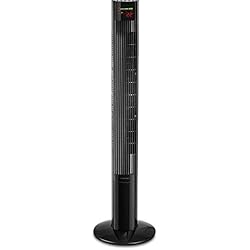 Trotec Ventilador TROTEC Ventilador de Torre TVE 32 T, Pantalla LED, 45 W, Silencioso, 3 Velocidades, Oscilación Automática de 60°, Temporizador, Mando a Distancia, Negro