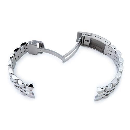 MiLTAT 20mm Watch Band for Seiko Alpinist SARB017 SARB013 SBDC091, Angus-J Screw-Link
