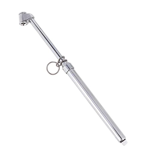 PRETYZOOM 1 PC Barometer Checker Gauge Tire Bike Portable Stem Pressure Automotive Wheels Motorcycle Car Air Gage Silver