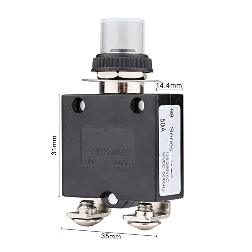 Disyuntor térmico 60A serie 98H con restablecimiento manual protector sobrecarga 2