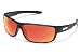 Suncloud Voucher Polarized Sunglasses, Matte Black, Red Mirror