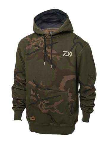 Daiwa Carp Camo Hoodie Gr. XXL Kapuzenpullover Hoody Pullover für Angler
