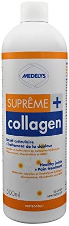 Medelys Supreme liquid Collagen Plus, for Healthy joints, Hair and Skin - Hydrolyzed For Better Absorption -500 ml