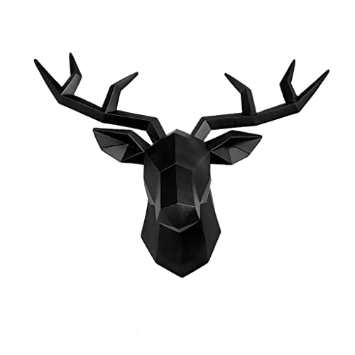 TOG Deer Head Wall Decor Animal Modern Hanging Stag Statue Home Decoration Art Black'|Home & Kitchen| Home decor| Figurines' Deal