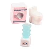 Accessoires de simulation miniatures pour maison de poupée : avec des détails délicats et un design unique, mini décors de maison de poupée sont très vivants et créatifs, décoration de salle de bain de maison de poupée
