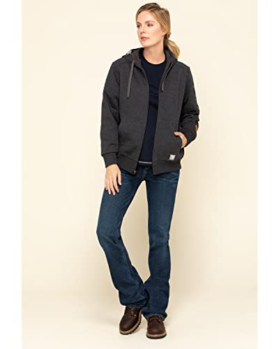 Image of ARIAT Rebar All-Weather Full Zip Hoodie, Charcoal Heather, X-Large
