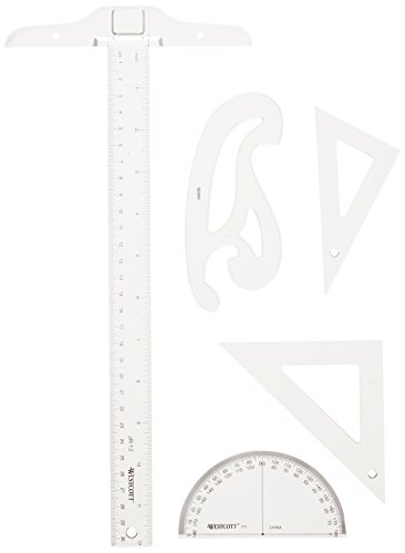 Image of Westcott Drafting Set, Clear, SK-52