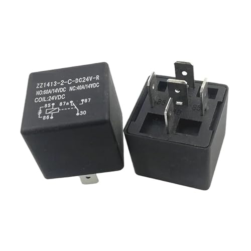 Relais 24V 60A 5PIN ZZ1413-2-C-DC24V-R anti-surchauffe pour éviter les pannes de batterie auto