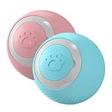 Interactive Cat Ball - USB Rechargeable Light Up Rolling Toy, Intelligent...