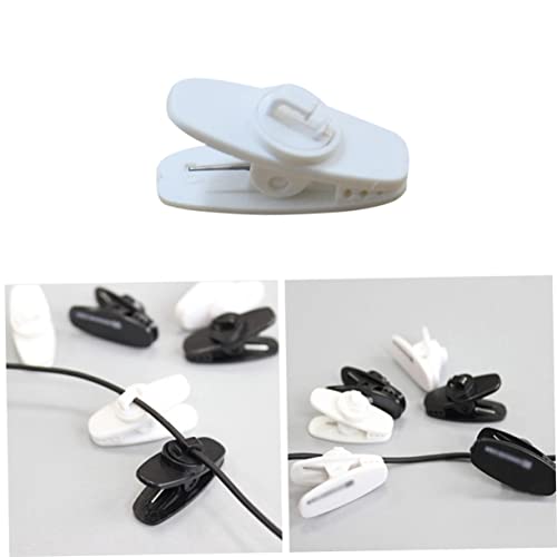MILISTEN 5 Peças Conector De Roupas Fones De Ouvido Suporte Clipe De Gerenciamento De Cabo Braçadeir