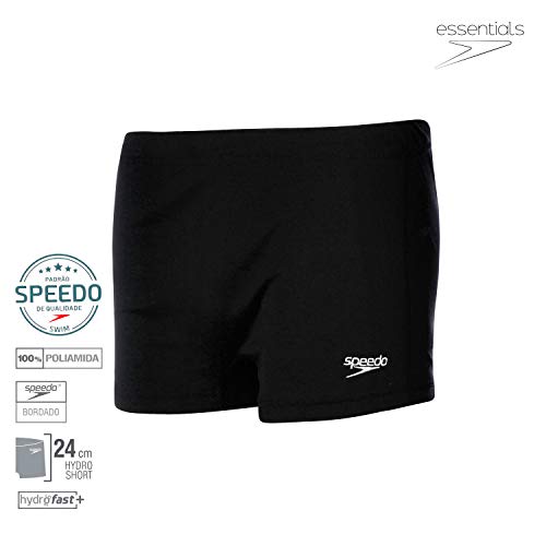 Speedo Hidroshort Hydrofast Plus, Sunga Masculino, Preto (Black), 80