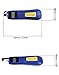 QWORK Optical Power Meter, -70~+10 dBm, with Universal 2.5mm Interface, Fiber Light Meter for Testing 6 Calibration wavelengths,Blue