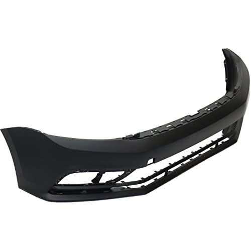 Image of FitParts Compatible with Volkswagen Jetta 2015-2018 Front Bumper Cover | Primed, Plastic, Ready to Paint, OEM 5C6807217MGRU, VW1000220