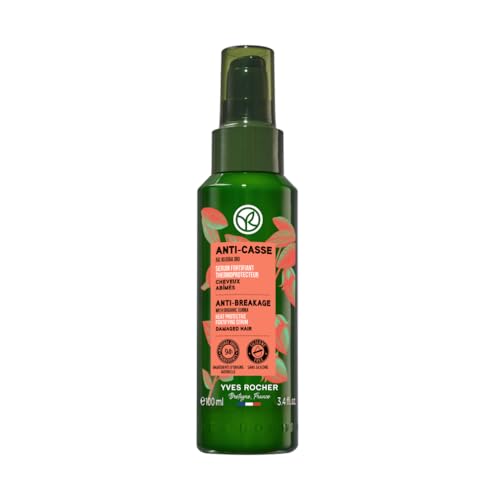 Yves Rocher-Serum Fortalecedor termoprotector con Aceite de Jojoba-Cabello dañado-Reduce la rotura y protege la fibra capila-100ml