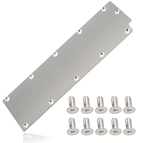 Yiuiy Ls Gen 4 Valley Pan Gasket Cover Plate Billet Aluminum Low Profile Carb Lifter Compatible With Chevrolet Ls Ls1 Camaro Corvette Silverado Lsx Ls3 Dod Lifter Area Oil Cover Chevy Gen Iv Engine #TOP13